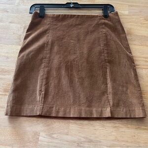 SKY AND SPARROW  Suede Mini Skirt - Medium